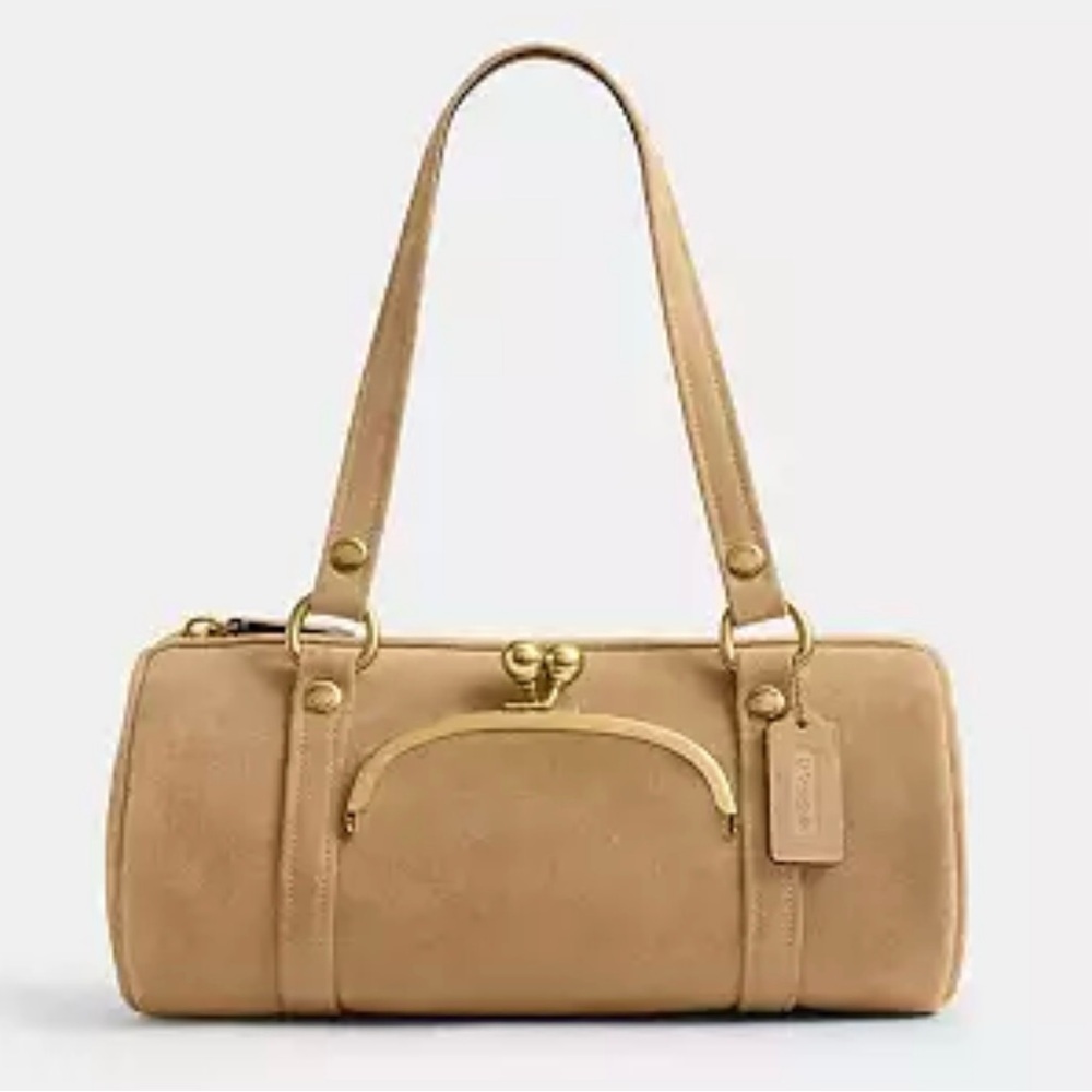 Coach Kisslock Barrel Bag